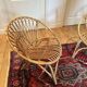 Pair of vintage rattan armchairs – 60s/70s design