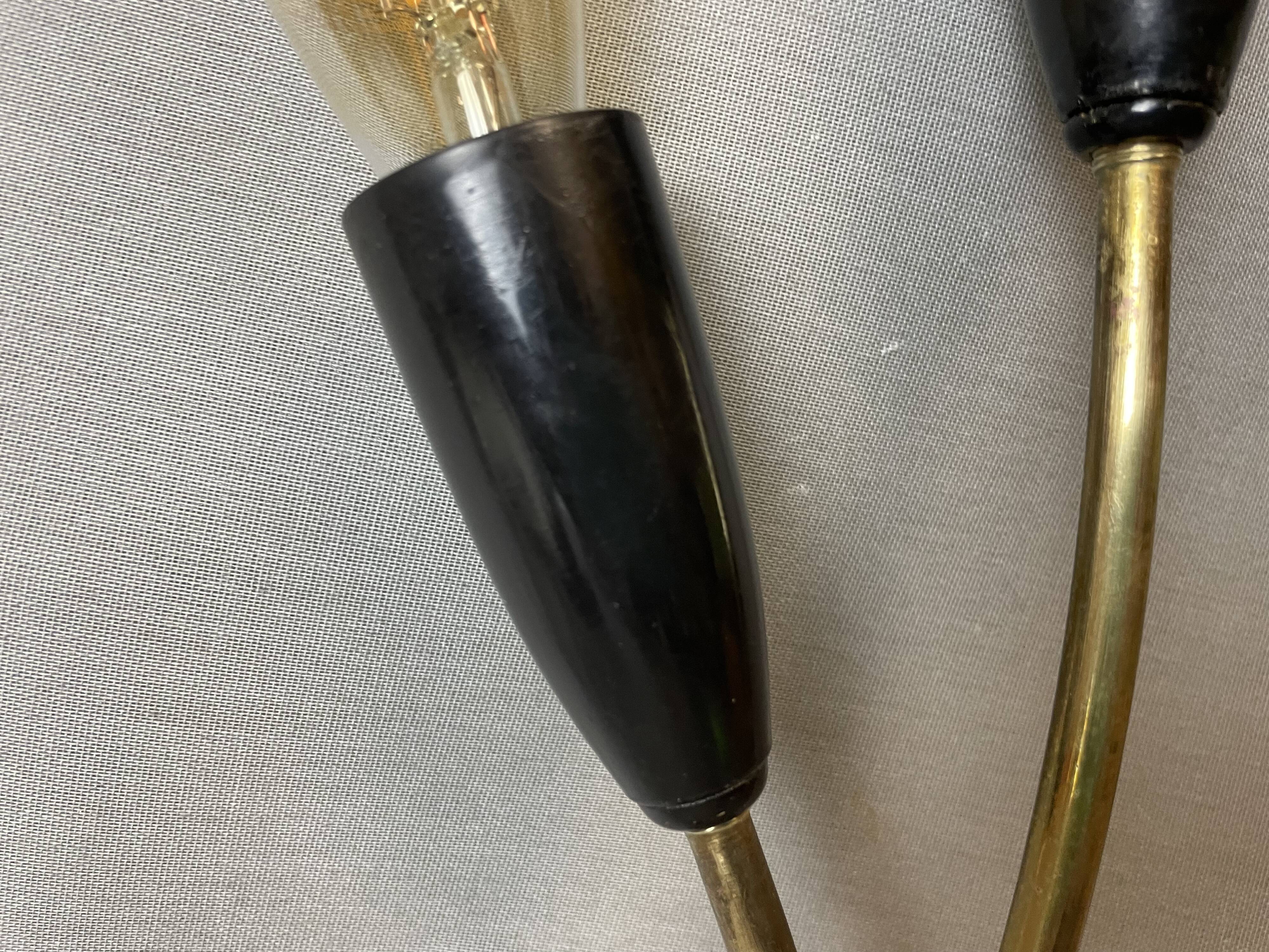 Mid Century double sconce wall lamp