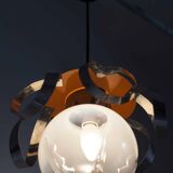Murano glass globe pendant light, Maazzega edition, Italian design
