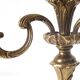 Pair of antique 6-arm bronze candelabras, 19th century