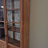 Vitrine vaisselier en chêne
