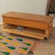 Unique storage chest as a storage cabinet and bench.
