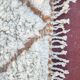 Tapis Beni Ouarain 300x200 cm – Laine épaisse ivoire, motifs losanges