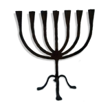 Old candelabra with 7 wrought iron branches