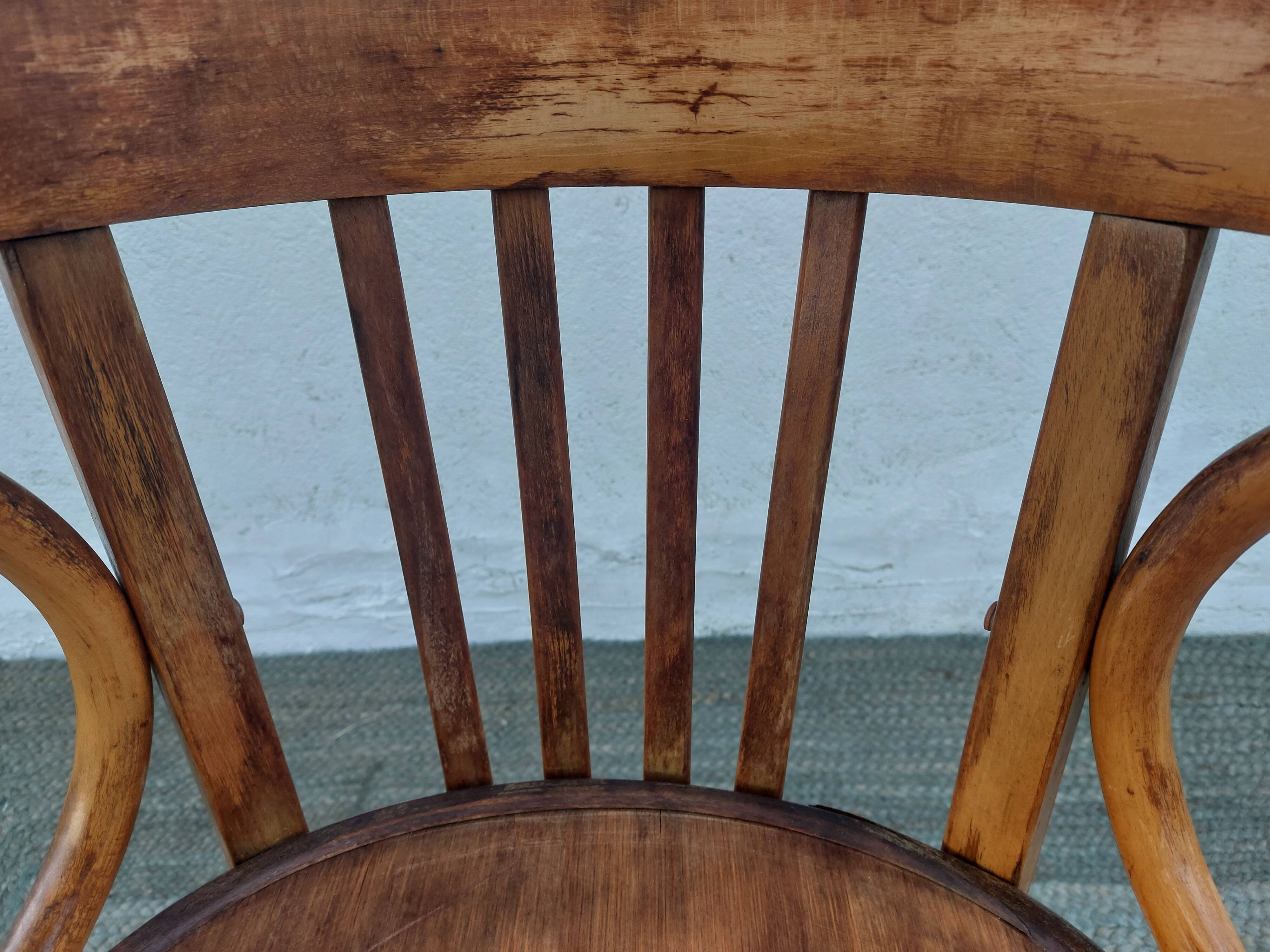 wooden swivel chair, height adjustable