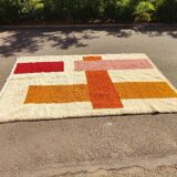 Beni Mrirt rug in pure wool, handwoven using traditional methods, size 100 x 200 cm