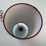 Ancienne lampe vintage en opaline bleu