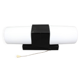 Mid-century wall light in bakelite and glass, 1960s