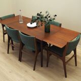 Table en teck, design danois, années 1970, production : Danemark