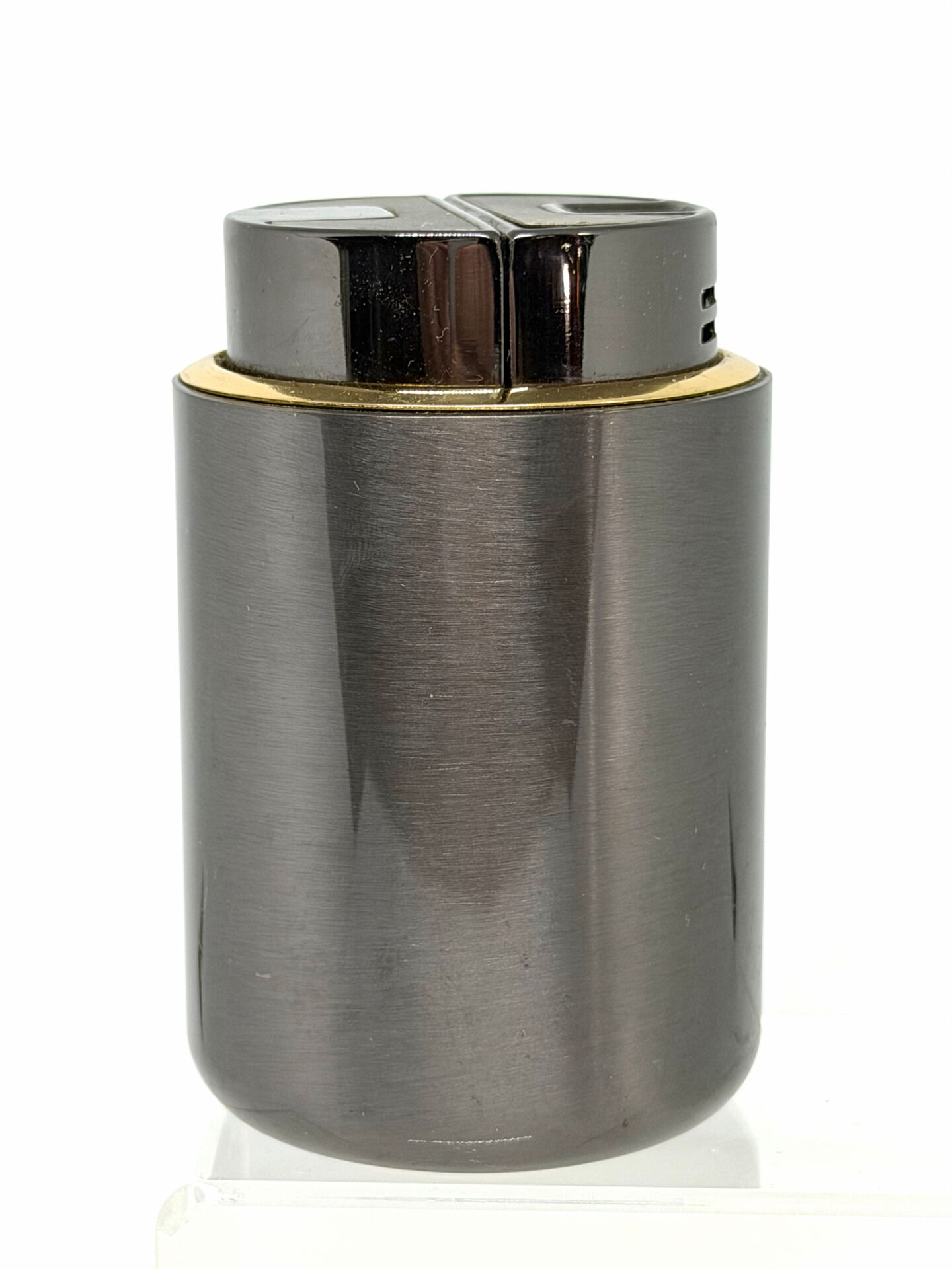 Minimalist Vintage SAROME Japan Table Lighter Modernist in Metal