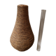 Vase en osier rotin XXL 1960
