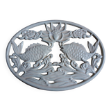 Cast iron fish trivet