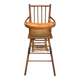 Chaise haute pour enfant en bois courbé