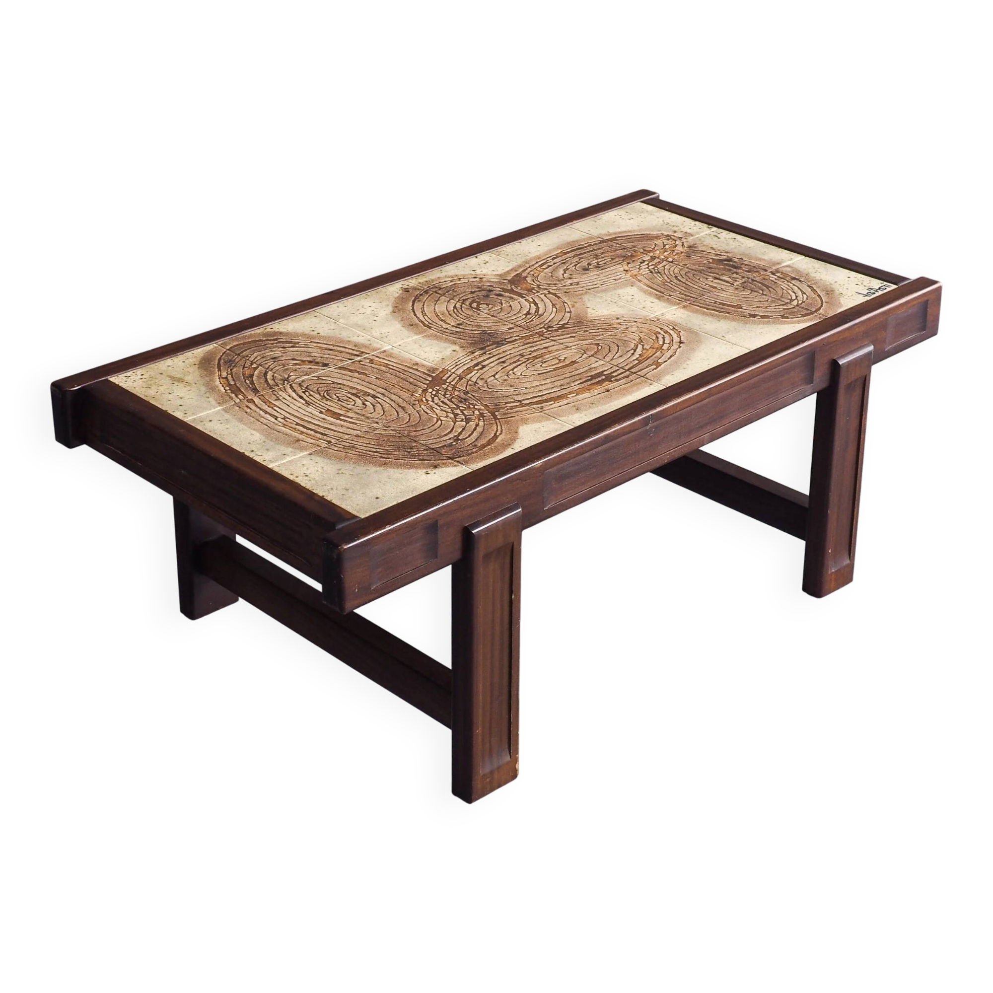 Mid-century tiled coffee table by Jean D’Asti
