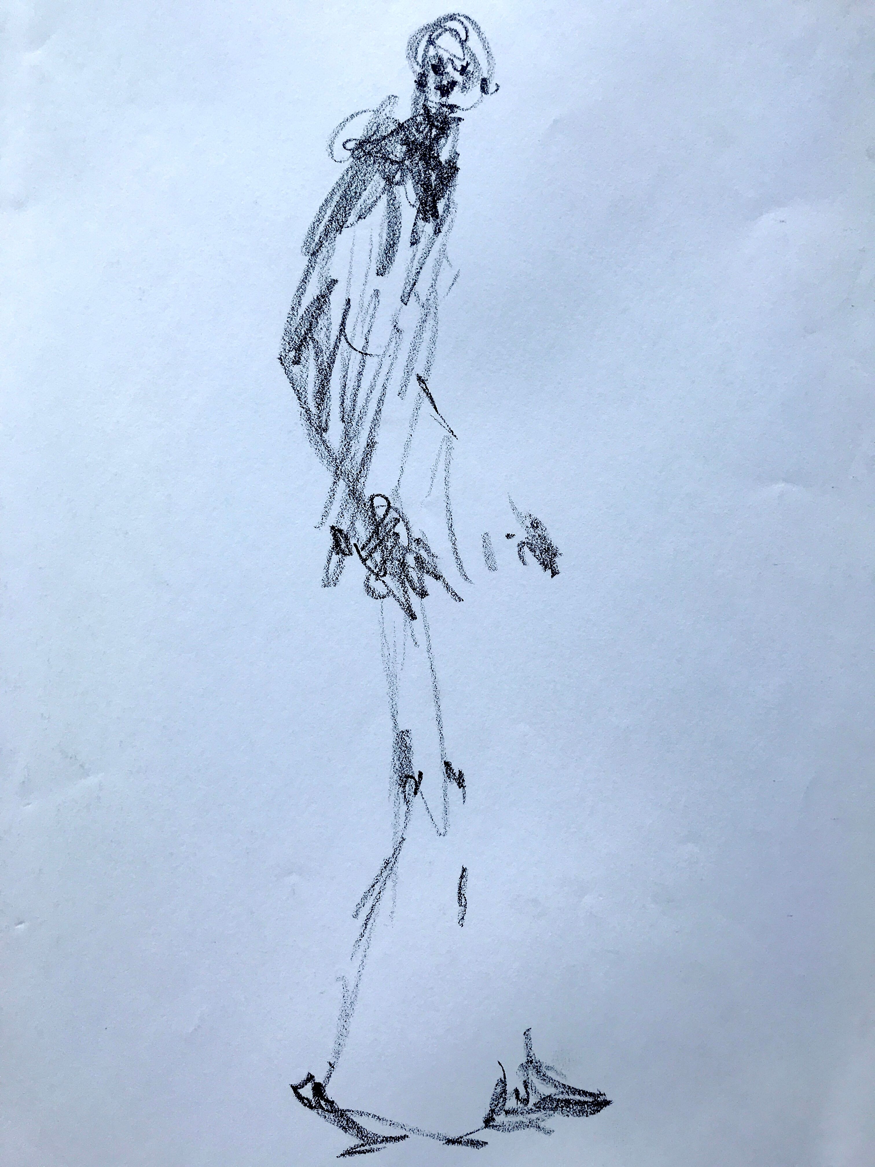 Vintage exhibition poster by Alberto Giacometti, maeght foundation