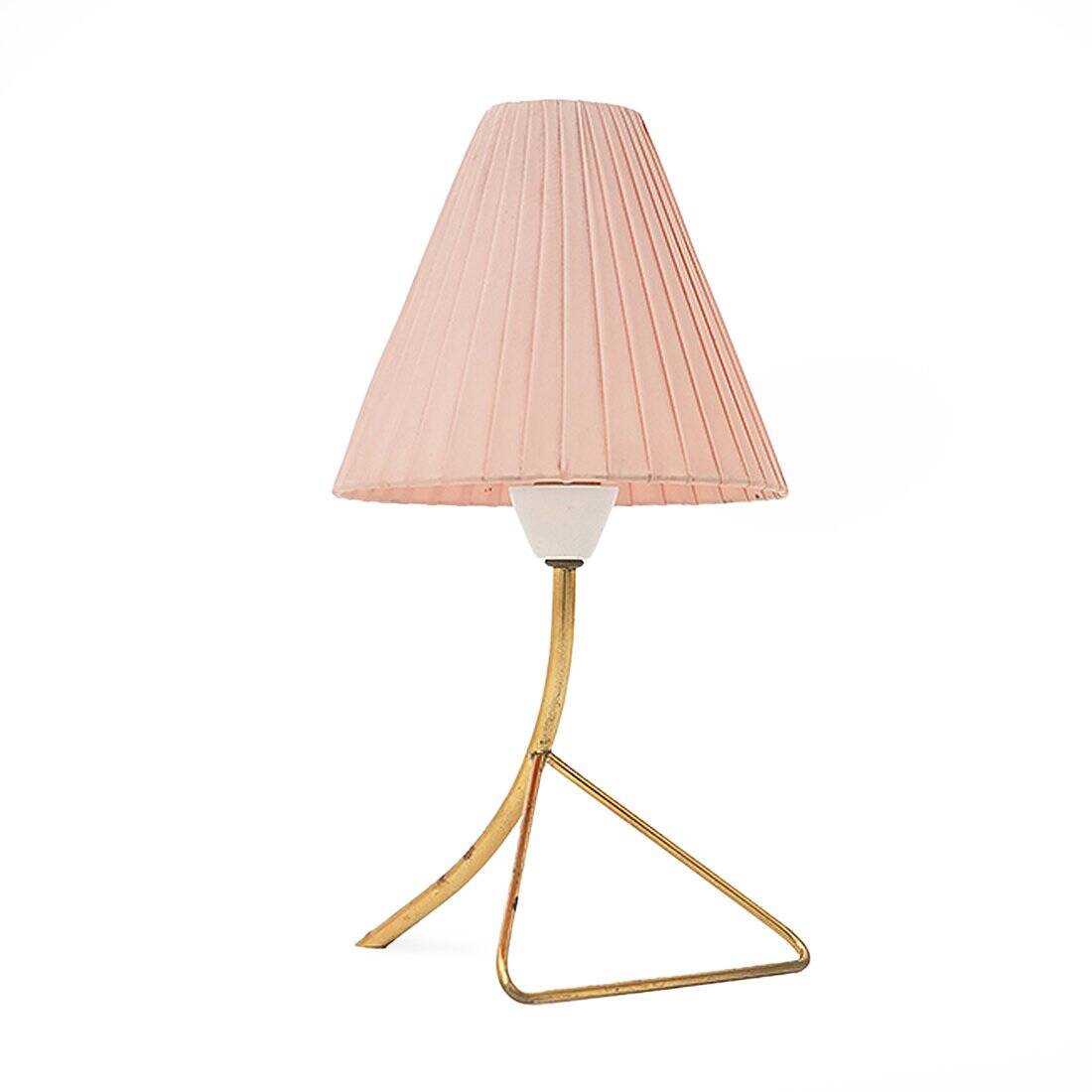 Brass table lamp, 1950s