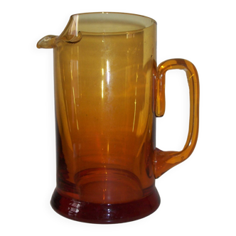Vintage blown glass pitcher