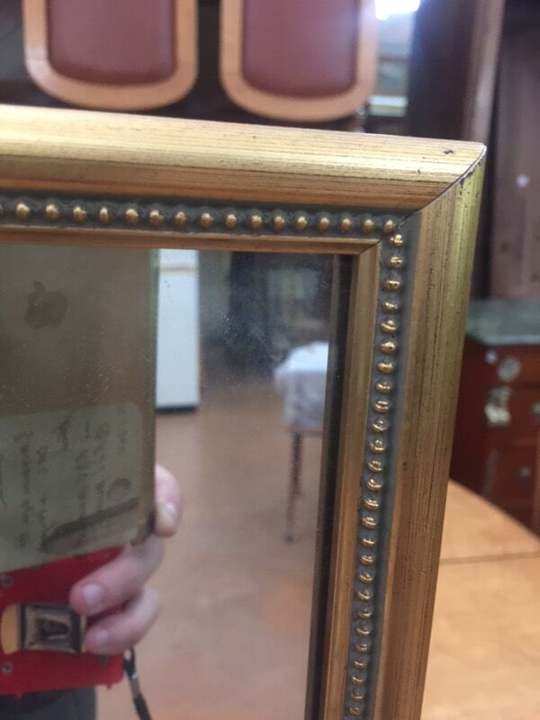 Mirror between Louis XVI with golden beads - 135x37cm