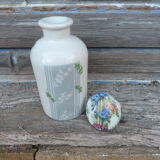 Flowered Paris porcelain toilet bottle