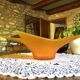 Star in orange glass paste