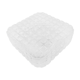 Ceiling lamp in molded glass with relief