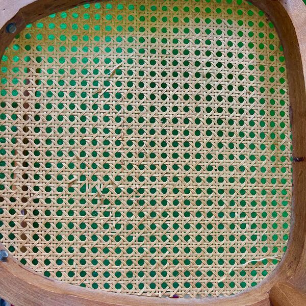 Chaise de bistrot en bois courbé et cannage