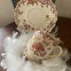 Sarreguemines coffee cup, Fleury model, 19th century, rare