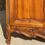 Louis XV Style Walnut Display Cabinet