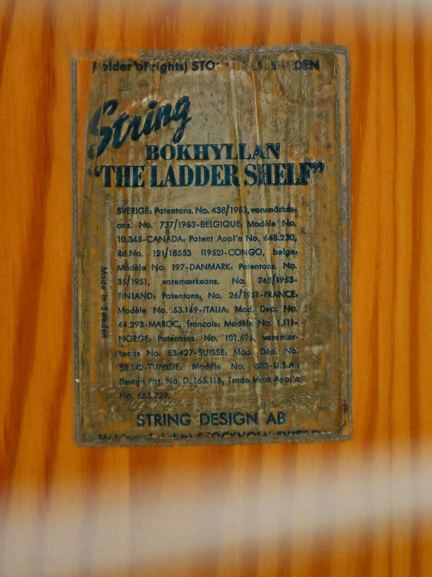 Vintage shelves with metal frame