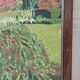 Oil painting on canvas terrace Signed May 1962