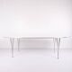 Super Ellipse dining table - Model B614 - white laminate - Piet Hein, Bruno Mathsson & Arne Jacobsen - Fritz Hansen