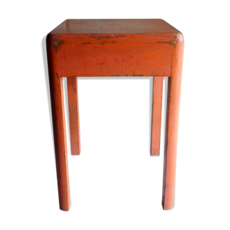Painted wooden vintage stool