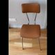Vintage 70s chrome metal tub chair