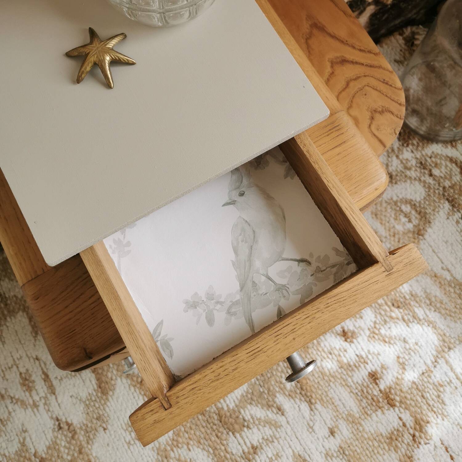 Restored Art Deco bedside table