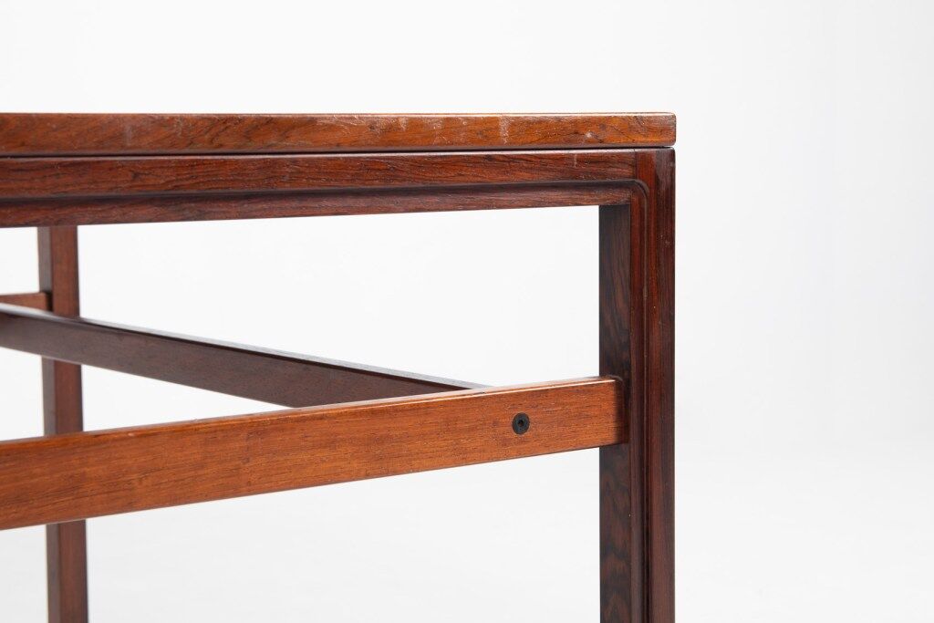 Danish rosewood coffee table from the 1970s by Haslev