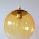 Amber bubbles glass pendant light
