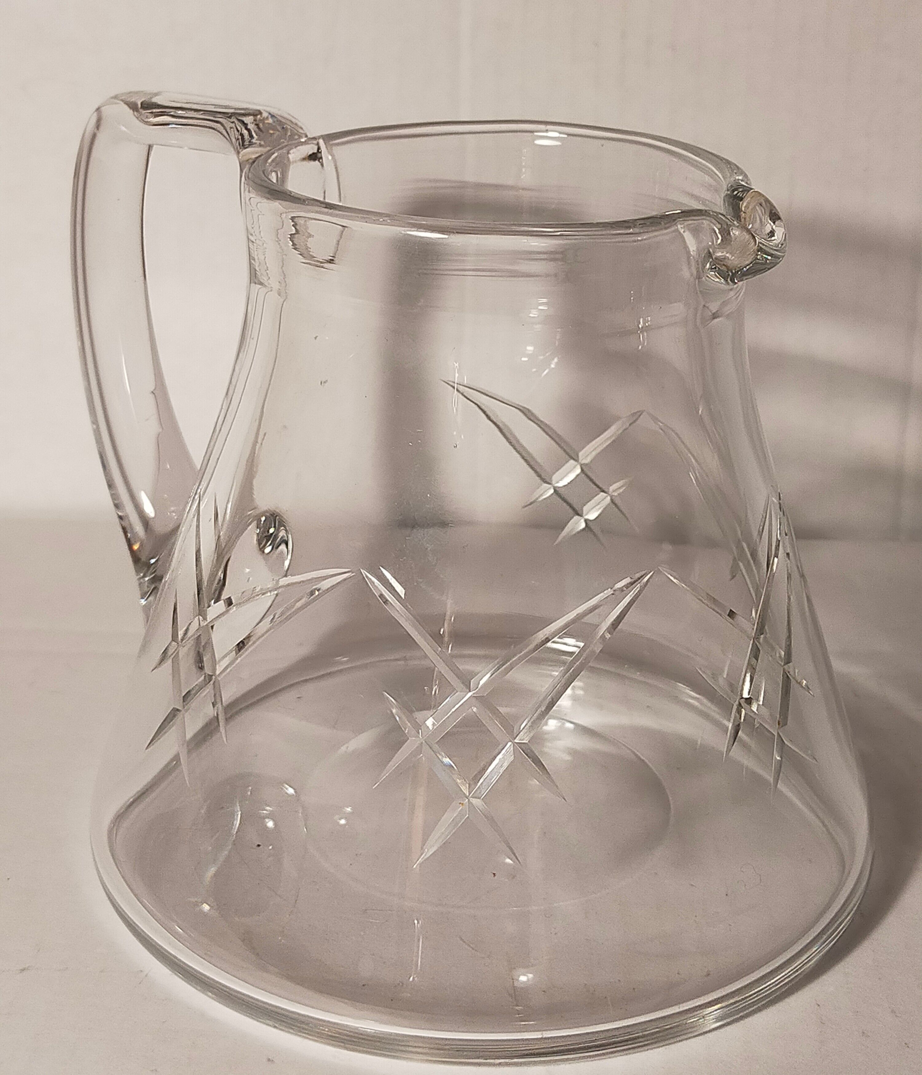 Crystal water pitcher early twentieth century