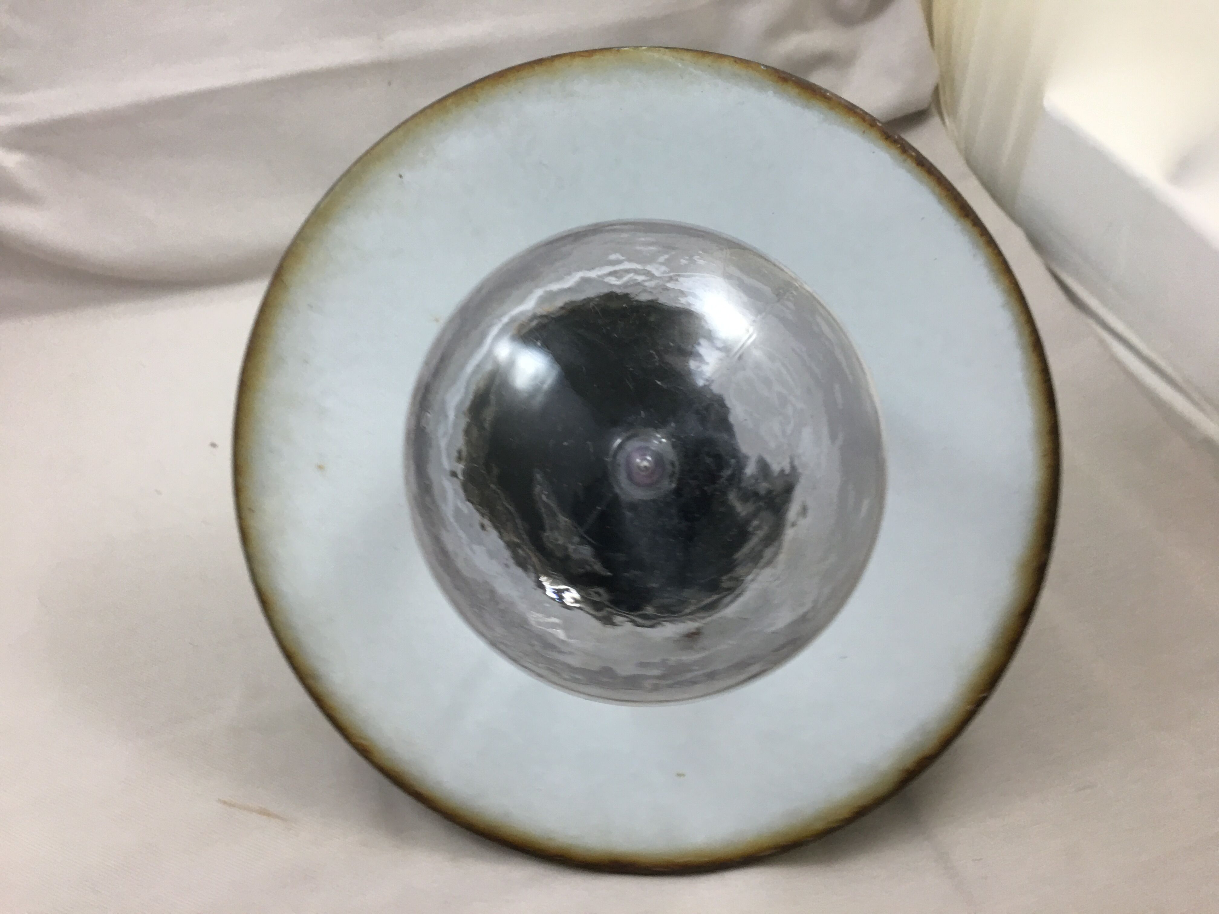 Swan pass yard lamp with undue globe deco garden