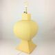Ceramic lamp, pastel yellow Charolles earthenware 1980