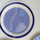 Set 3 variegated dessert plates Guy Degrenne and Gien cobalt blue