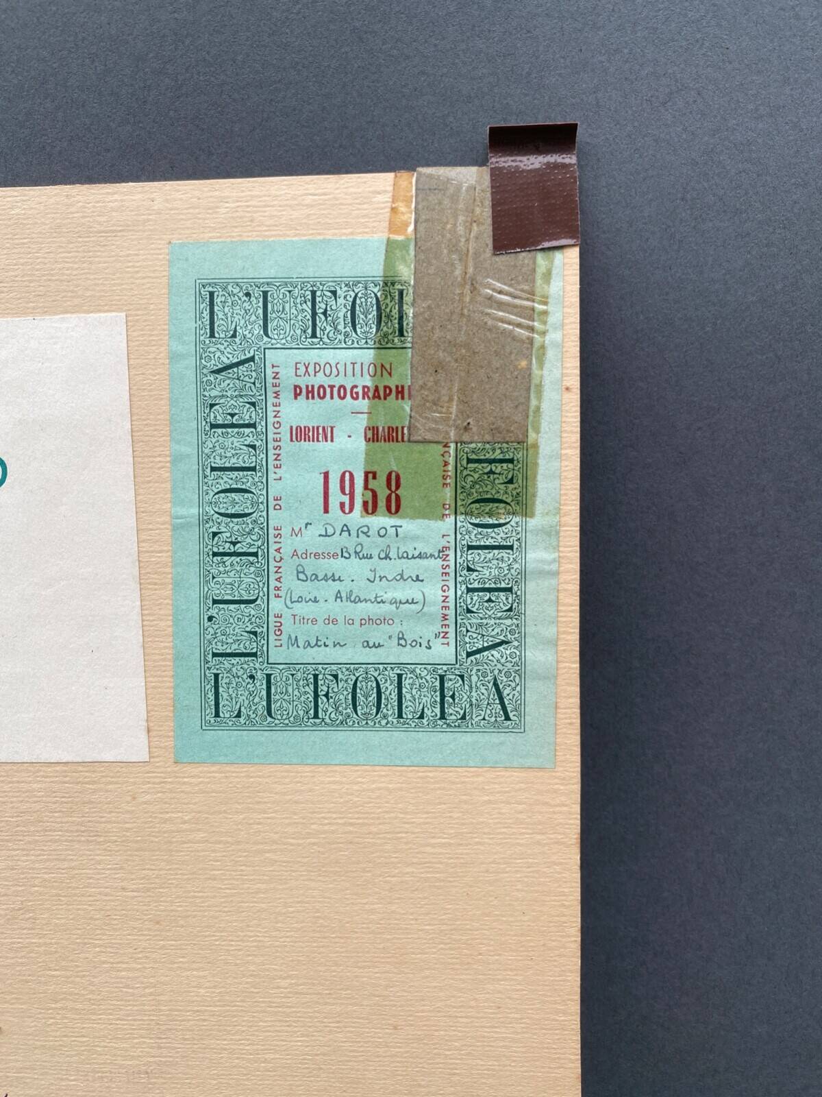 Film photograph by Bernard Darot, Morning in the Bois de Boulogne, Nantes Club