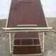 Rolling bar, removable tray, vintage 70's serving table