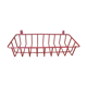 Porte savon éponge support métal rouge