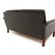 Scandinavian leather sofa 2 seater, Sweden, 1950