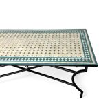 Beige rectangular mosaic table
