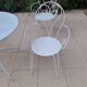 Wrought iron garden furniture