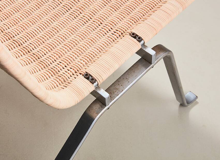 Early PK22 in Rattan by Poul Kjaerholm for E. Kold Christensen Denmark 1956