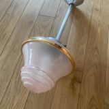Pink glass pendant light