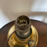 Electrified copper kerosene lamp