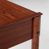 Midcentury Danish dressing table in teak by Dyrlund with ottoman by Spøttrup 1960s